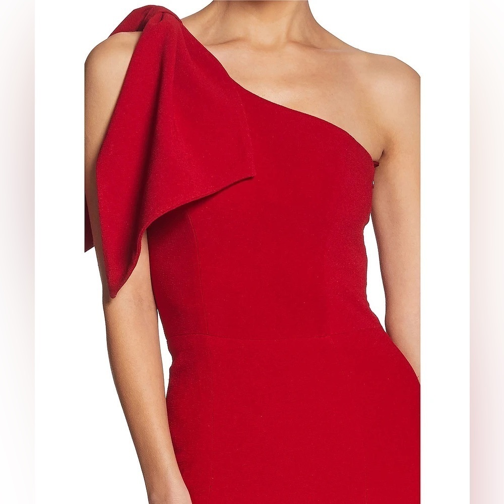 Dress the Population Tiff One Shoulder Mini Dress M Rouge Red Party Wedding - Picture 3 of 13